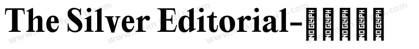 The Silver Editorial字体转换